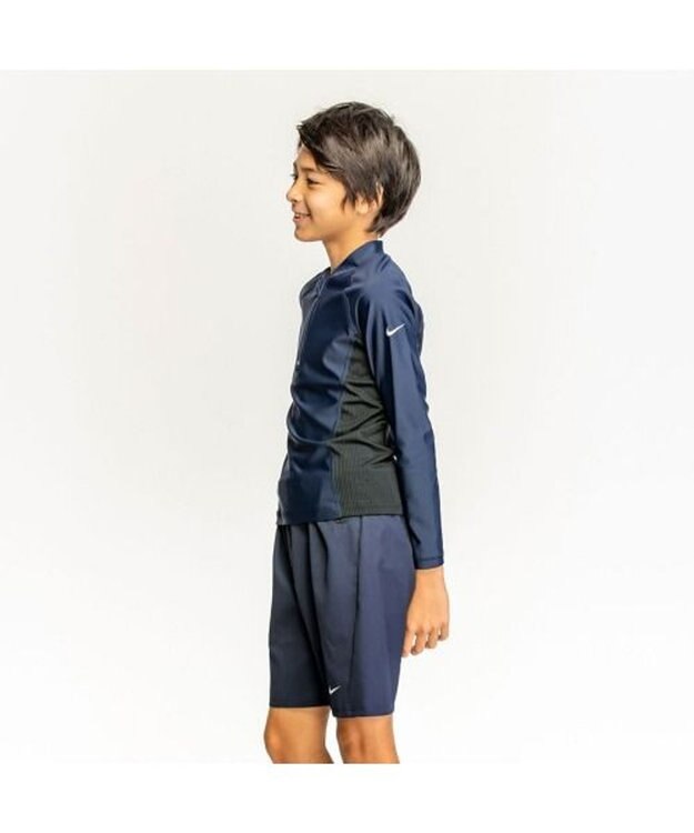 San-ai Resort（三愛水着楽園） 【UNISEX】【NIKE】ナイキ ロングスリーブ セットアップ水着 ネイビー