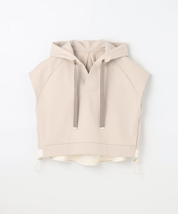 GRACE CONTINENTAL クロップトジャージトップ ベージュ