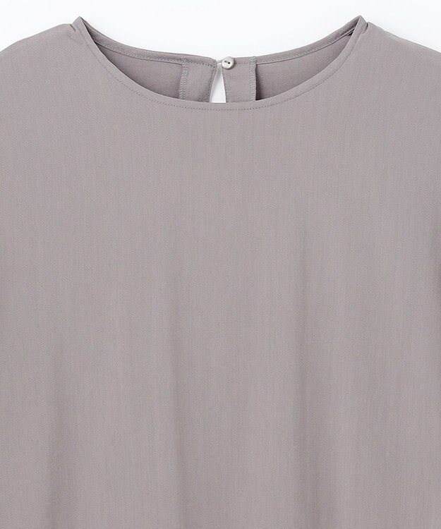 ANY 【洗濯機可能/接触冷感/UVケア】清涼リラックスブラウス グレー