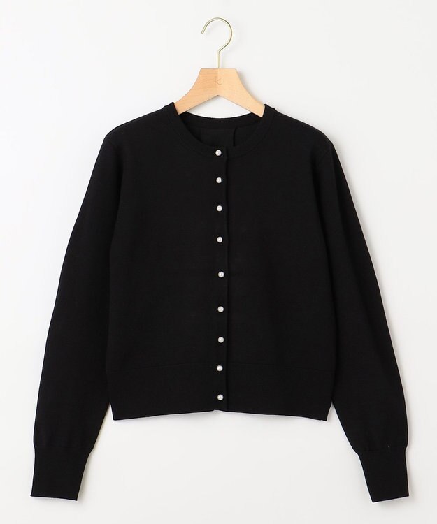 組曲 【洗える・6色展開】Elenaベーシックニット カーディガン ブラック系
