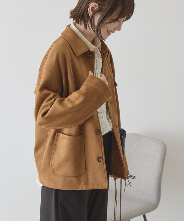 AMERICAN HOLIC スエードライクジャケット Camel