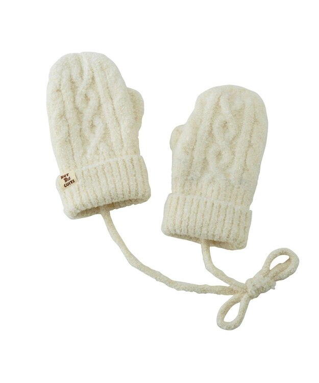 MIKI HOUSE HOT BISCUITS 【1-5歳】 ケーブル編みミトン