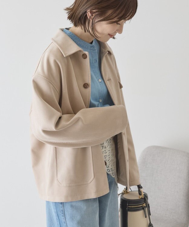 AMERICAN HOLIC スエードライクジャケット Beige