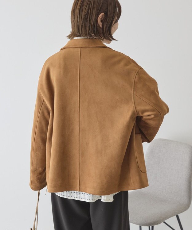 AMERICAN HOLIC スエードライクジャケット Camel