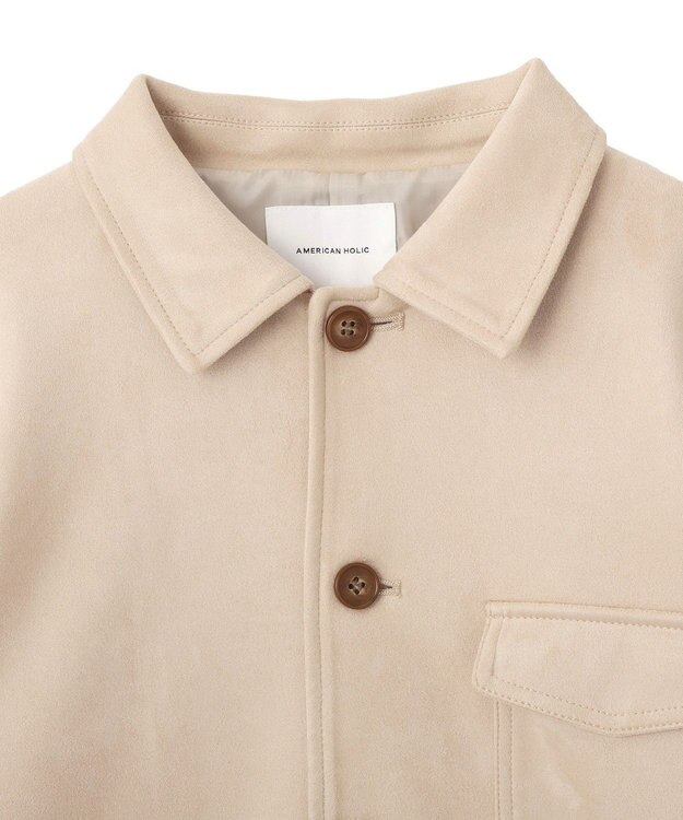 AMERICAN HOLIC スエードライクジャケット Beige