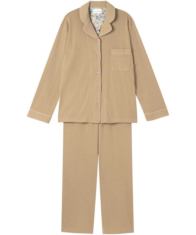 une nana cool 【綿100％】フライスパジャマ　ＭＡＤＥ　ＷＩＴＨ　ＬＩＢＥＲＴＹ　ＦＡＢＲＩＣ OV