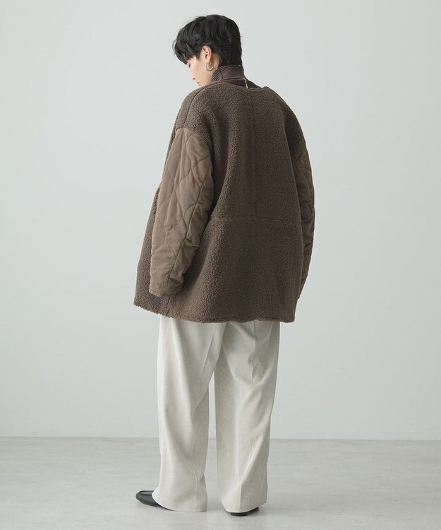 AMERICAN HOLIC 軽ポカ２ＷＡＹリバーシブルキルトアウター Mocha