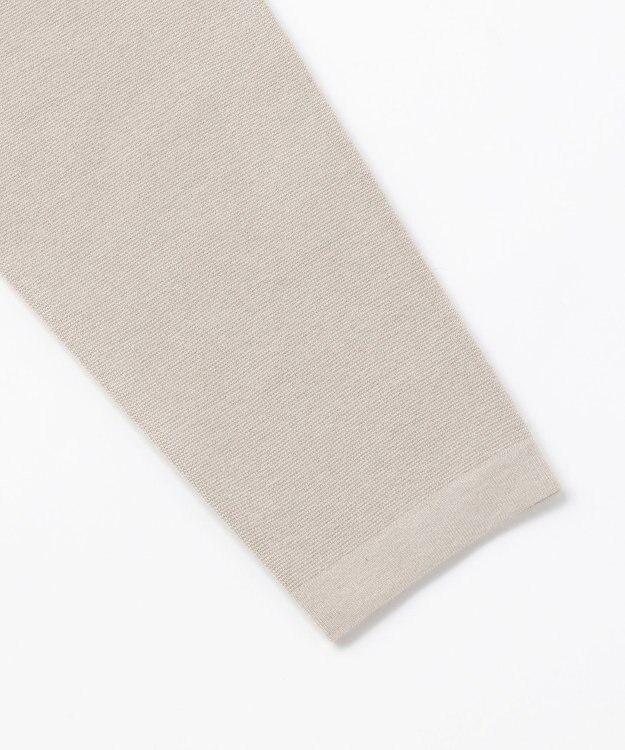 UNFILO 【洗える】金ボタン ニットジャケット グレージュ