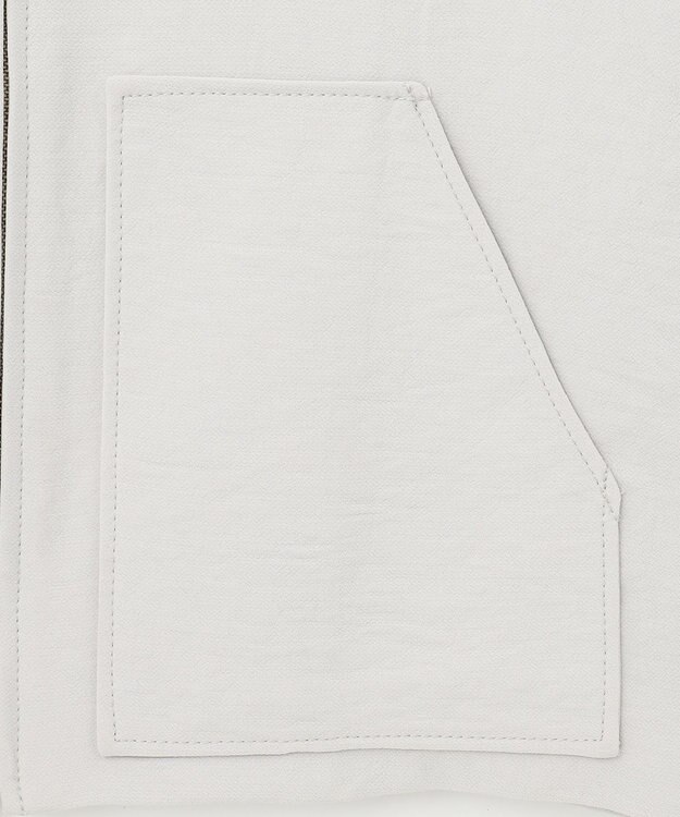 ICB L 【洗える】 ダブルクロスクレープ ブルゾン トープ系