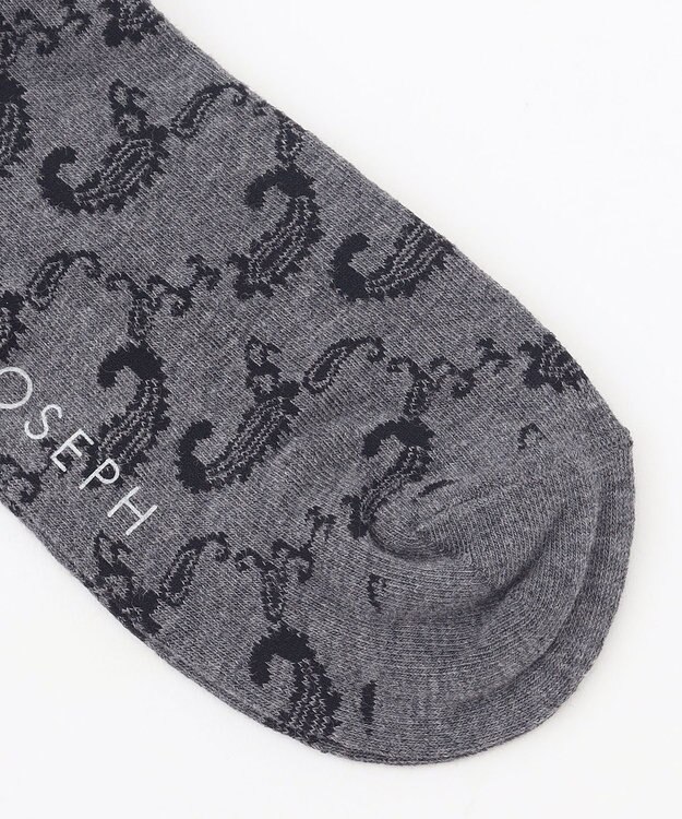 JOSEPH HOMME ペイズリー　ソックス グレー系3