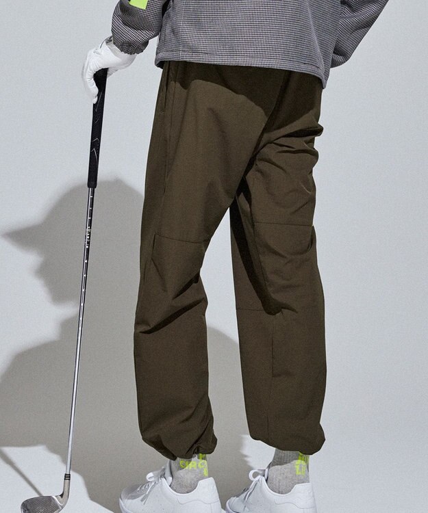 PW CIRCULUS 【裾スピンドル付 / 伸縮性あり 】【MEN】ベルト付 ヘムスピンドルパンツ カーキ系