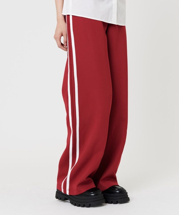 WEGO 【SCHOOL ITEM】スクールライントラックパンツ ワイン