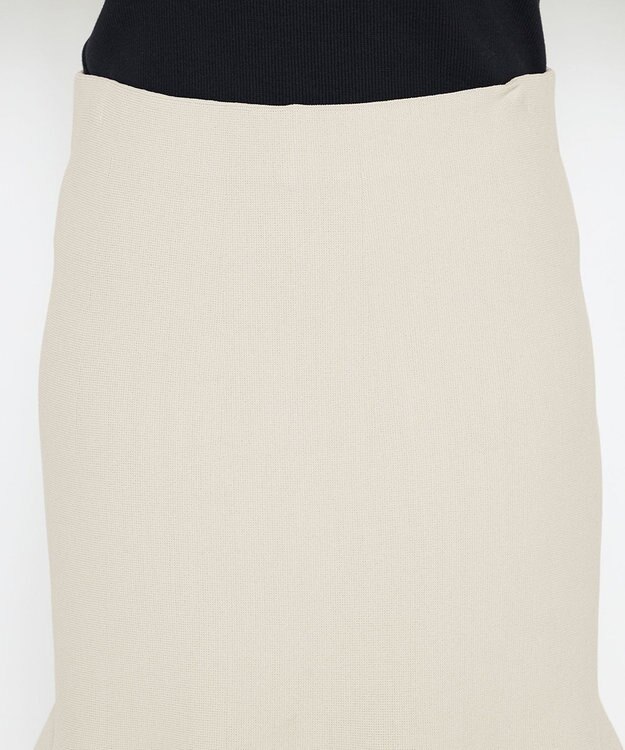 uncrave 【洗える】スムースニット ミニスカート（uncrave WHITE） ミントグレー