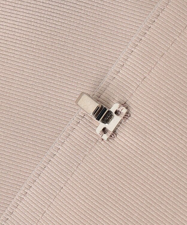 自由区 【ご好評につき追加生産・洗える】グログランノーカラー ジャケット ベージュ系