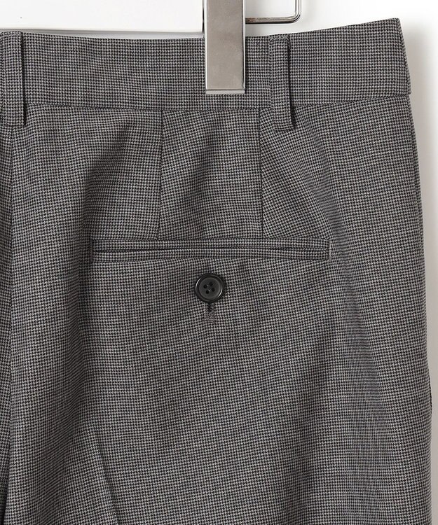 23区 L 【セットアップ対応】ラフィーネウール テーパードパンツ グレーミニチェック