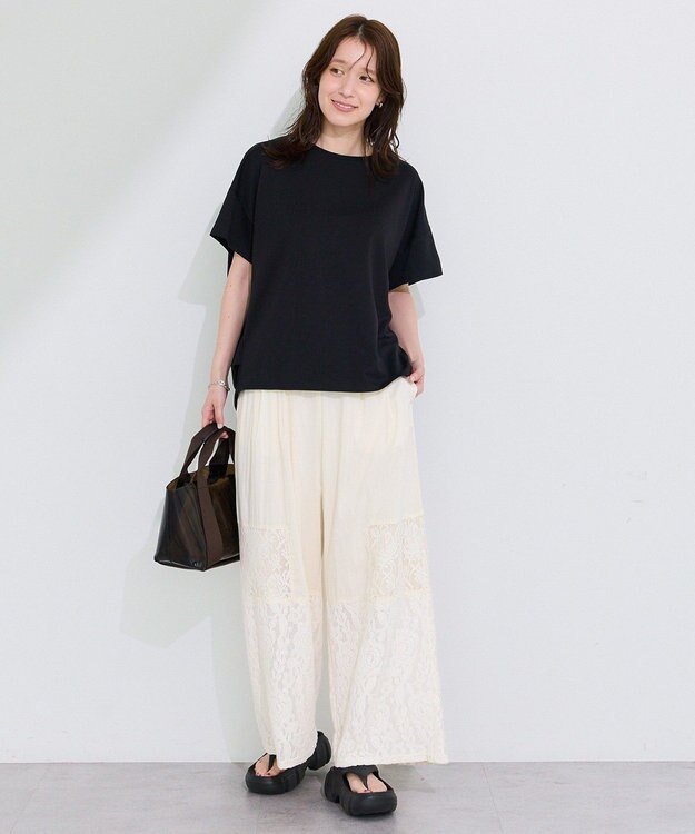 Green Parks 超冷感コクーンカットプルオーバー Black
