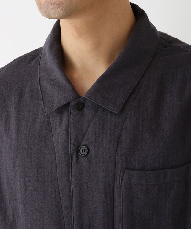 UCHINO マシュマロガーゼ ベーシック メンズパジャマ ダークグレー