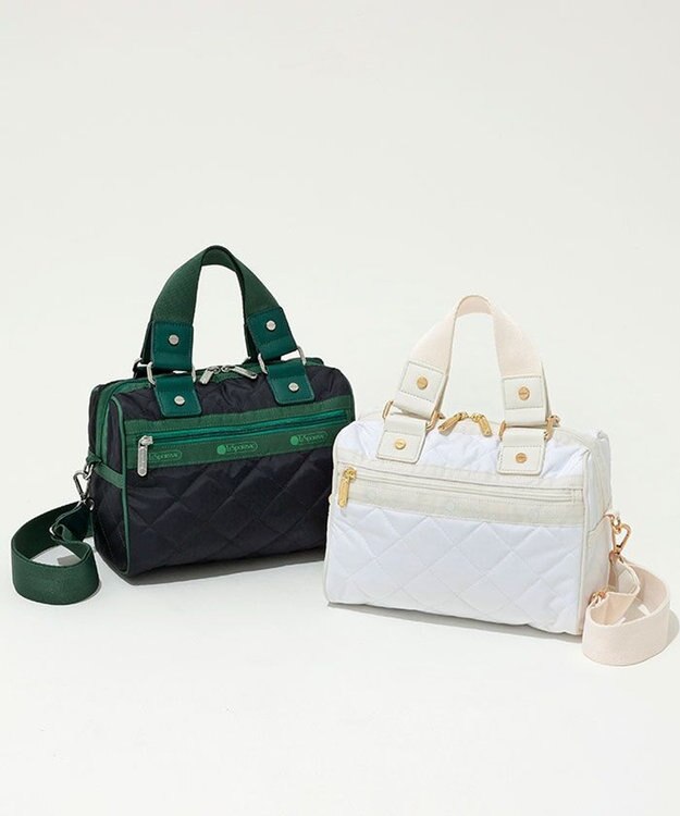 LeSportsac MINI SATCHEL BAG/ピュアホワイトキルト ピュアホワイトキルト