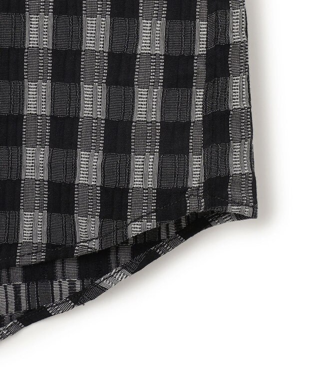 JOSEPH HOMME 新柄【オリジナル素材】ギンガムシャンブレーストレッチ　レギュラーカラーシャツ グレー系