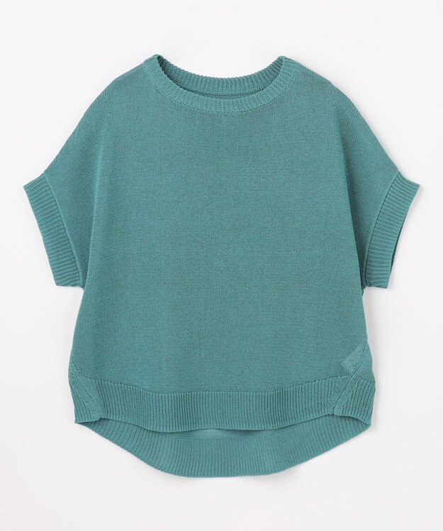 ANY ラミータッチオーバーニット ブルーグリーン