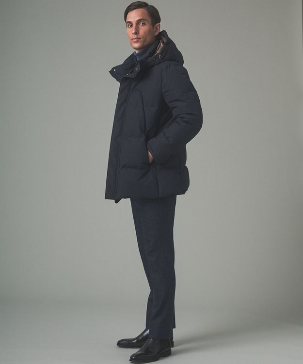 GOTAIRIKU 3ピースセットアップ対応【あたたかい】RENEWOOL ウールパンツ ネイビー系8