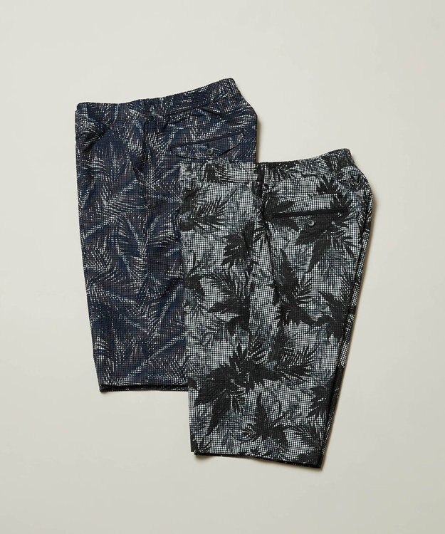 JOSEPH ABBOUD 【イージーケア】リーフ柄 ライトウェーブハーフパンツ ライトグレー系6