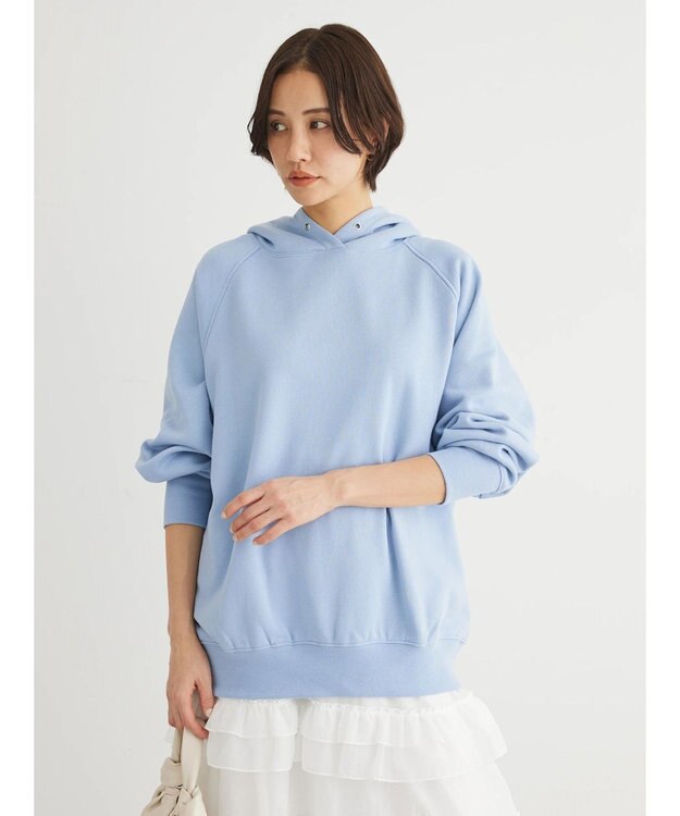 Green Parks 裏起毛裏毛パーカー Sax