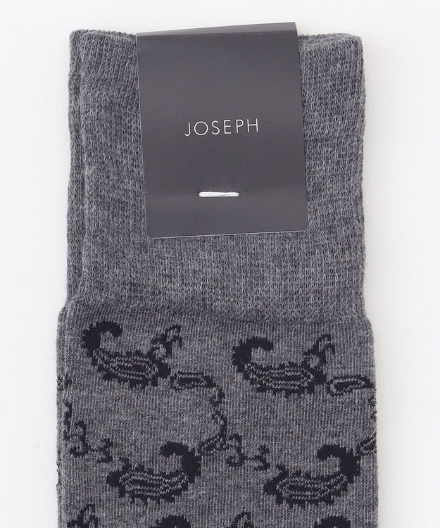 JOSEPH HOMME ペイズリー　ソックス グレー系3