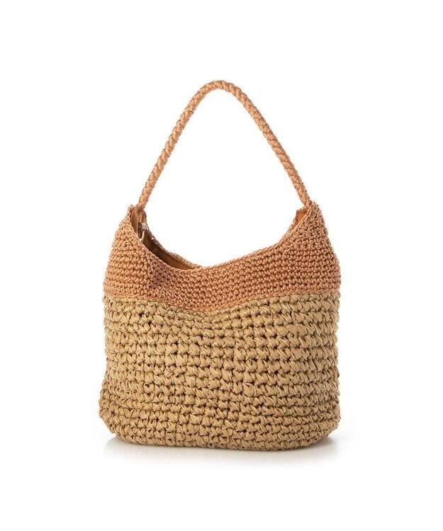 UNBILLION cachecache 切り替え編みワンハンドル2wayミニトート オレンジ