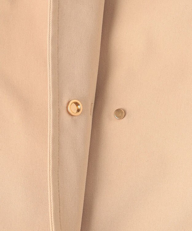 組曲 L 【WEB限定】コットンライクツイル スタンドネックコート ベージュ系