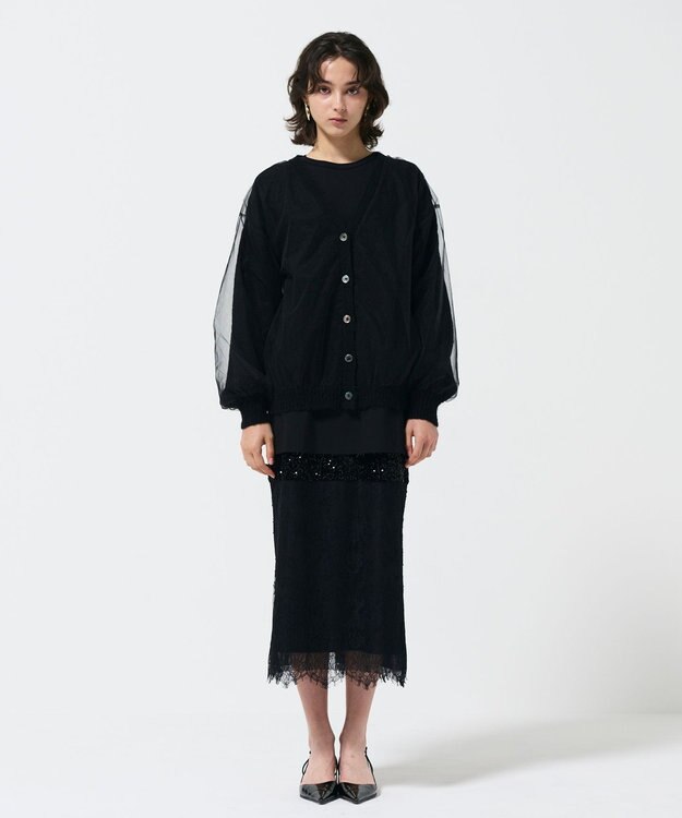 GRACE CONTINENTAL コンビタイトスカート ブラック