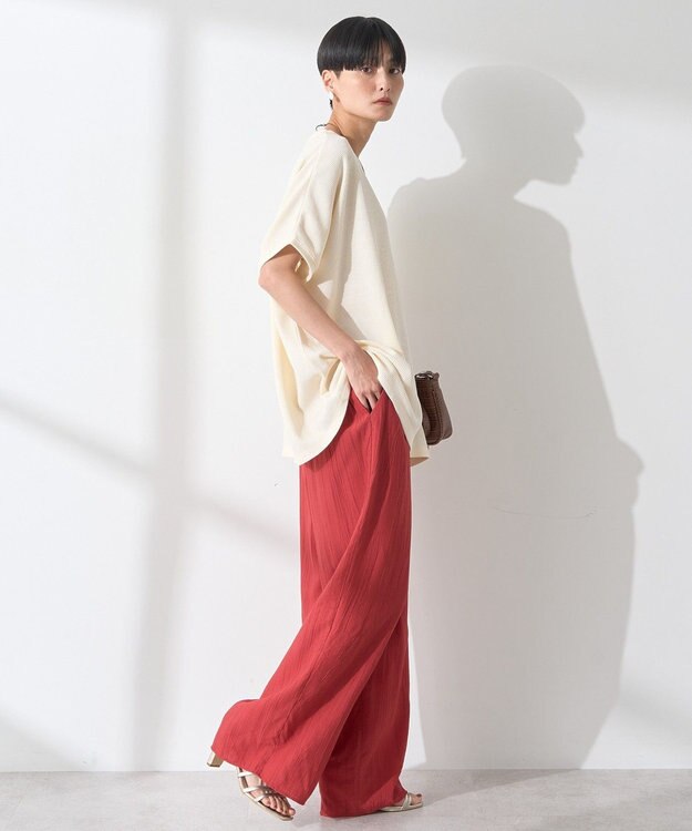 AMERICAN HOLIC ワッフルＡラインプルオーバー Ivory