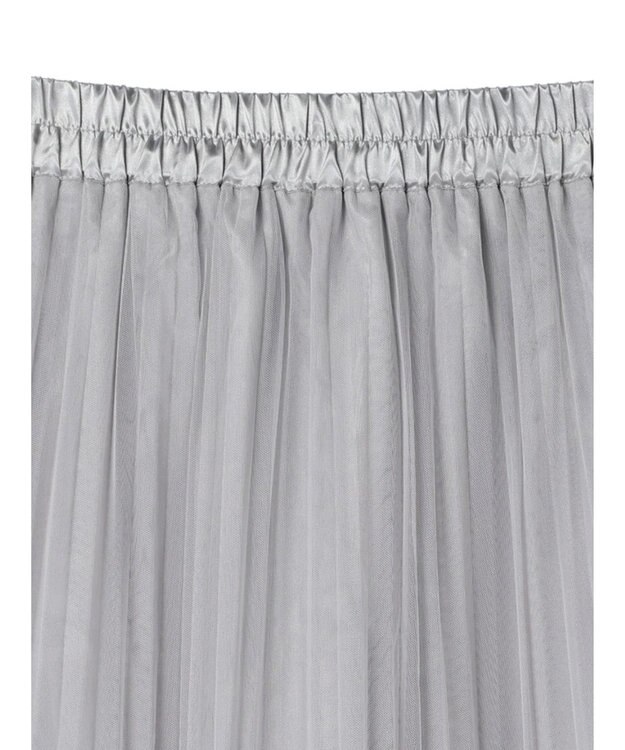 earth music&ecology チュールプリーツスカート Light Gray