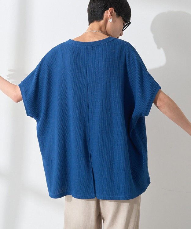 AMERICAN HOLIC ワッフルＡラインプルオーバー Blue