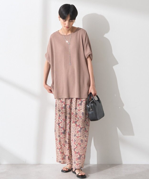 AMERICAN HOLIC ワッフルＡラインプルオーバー Mocha