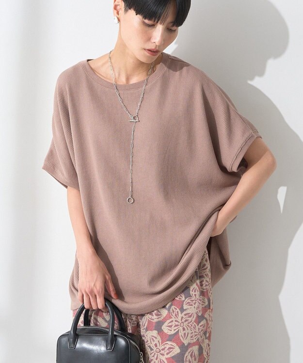 AMERICAN HOLIC ワッフルＡラインプルオーバー Mocha