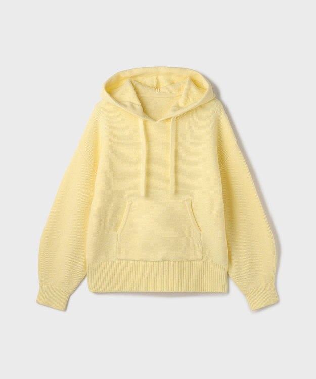 GRACE CONTINENTAL ガーターニットパーカー イエロー