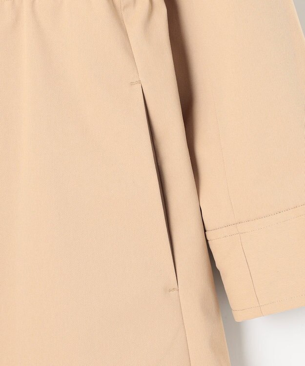 組曲 L 【WEB限定】コットンライクツイル スタンドネックコート ベージュ系