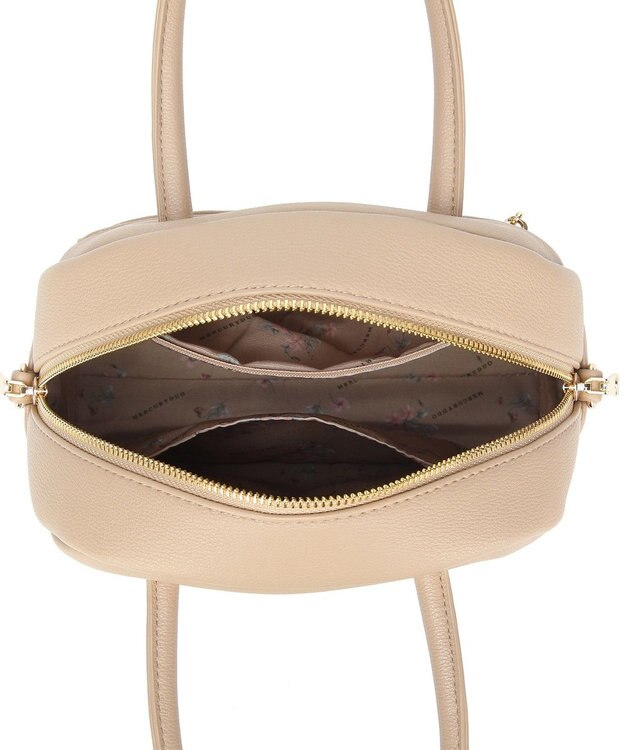 style code 【MERCURYDUO/マーキュリーデュオ】メタルアイレット　ミニボストン ベージュ