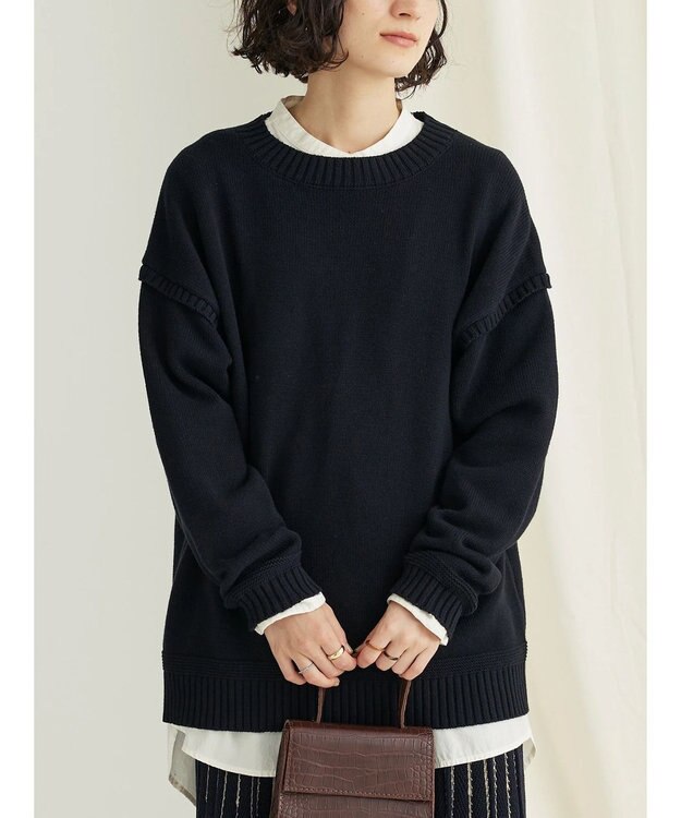 CRAFT STANDARD BOUTIQUE ガンジーニットプルオーバー Black