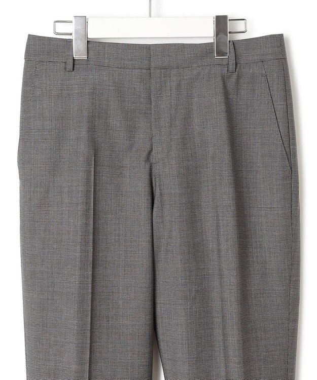 23区 L 【セットアップ対応】ラフィーネウール テーパードパンツ グレーミニチェック