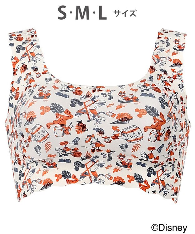 WACOAL ノンワイヤーブラ [GOCOCi][ワコール] Disneyコレクション 伸びのよい素材を使用 立体的なバストシルエット ゴコチ ハーフトップ ブラトップ レディース CGG537 /ワコール サンドベージュ