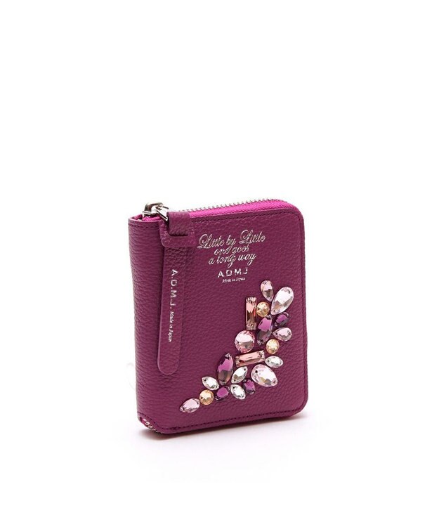 A.D.M.J. 【牛革】モーツァルト/スワロフスキー・クリスタル付スモールウォレット シエナ