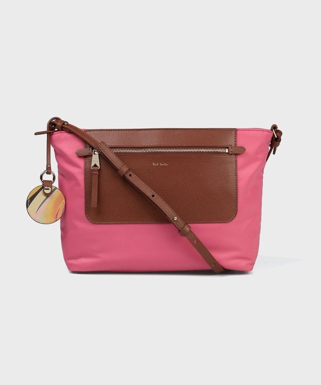 Paul Smith モダンナイロン ショルダーバッグ ピンク