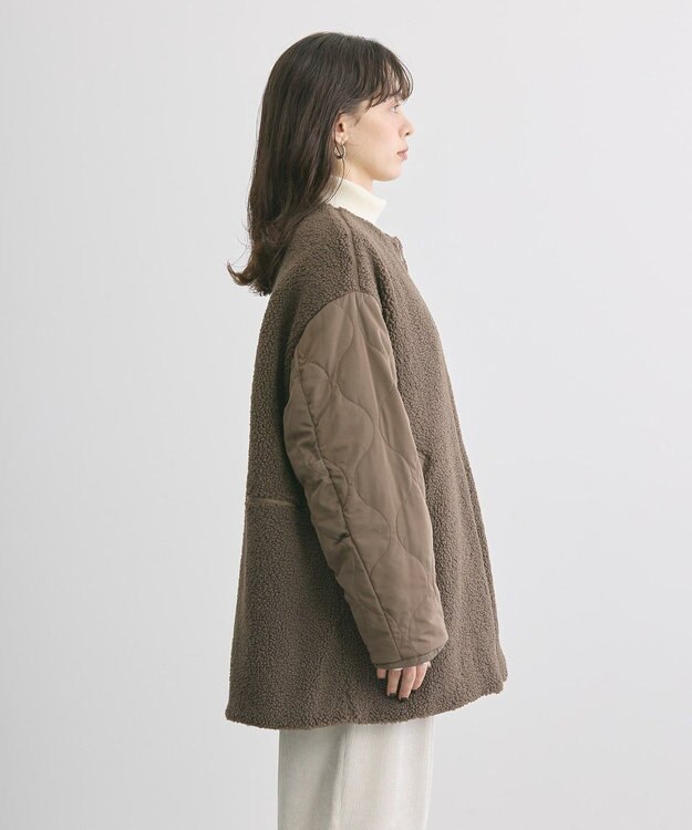 AMERICAN HOLIC 軽ポカ２ＷＡＹリバーシブルキルトアウター Mocha