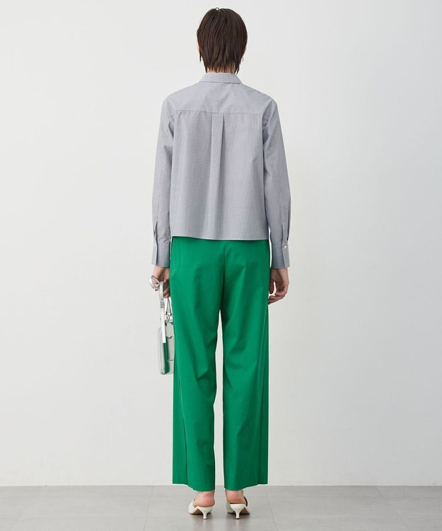 ICB 【先行予約】クリーンブロード ライダース風 クロップドシャツ ブラックストライプ