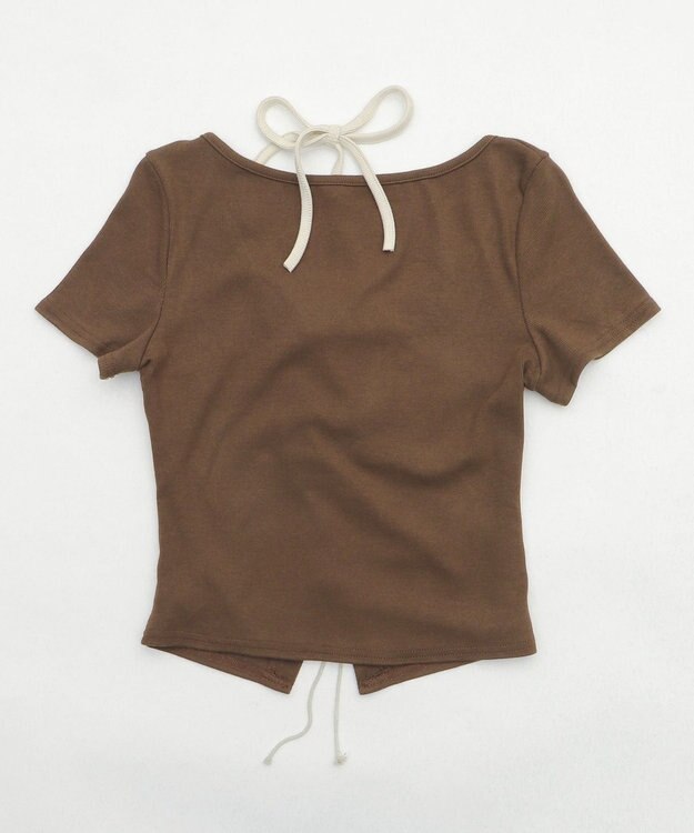 WEGO フロントレースアップレイヤードT ブラウン