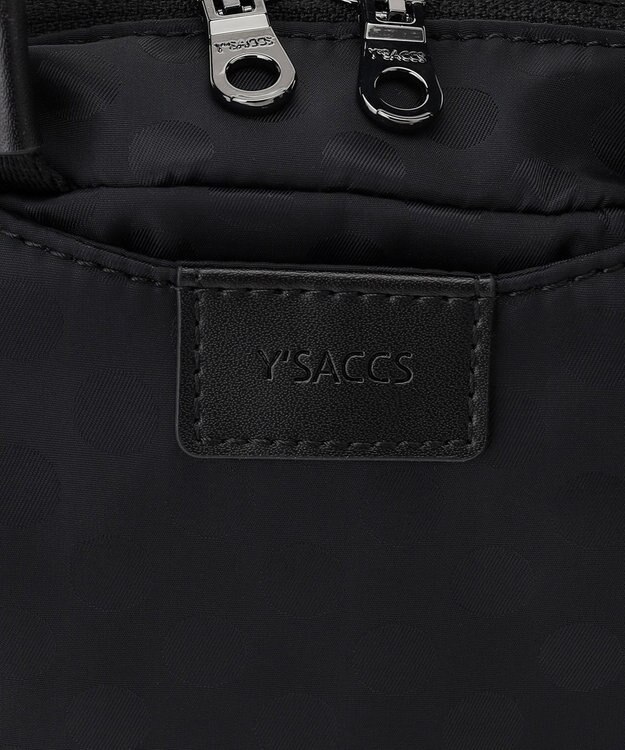 Y'SACCS 【ドットジャカード】トラベル2WAYミニボストン ブラック