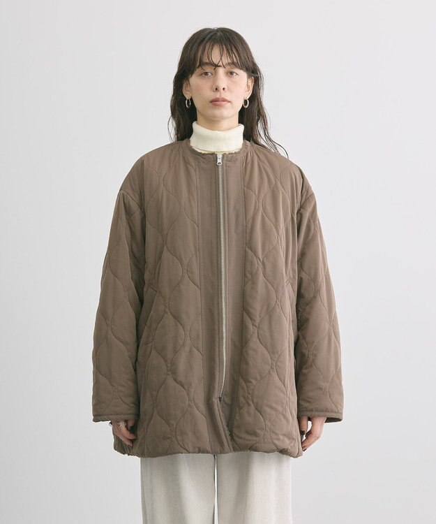 AMERICAN HOLIC 軽ポカ２ＷＡＹリバーシブルキルトアウター Mocha