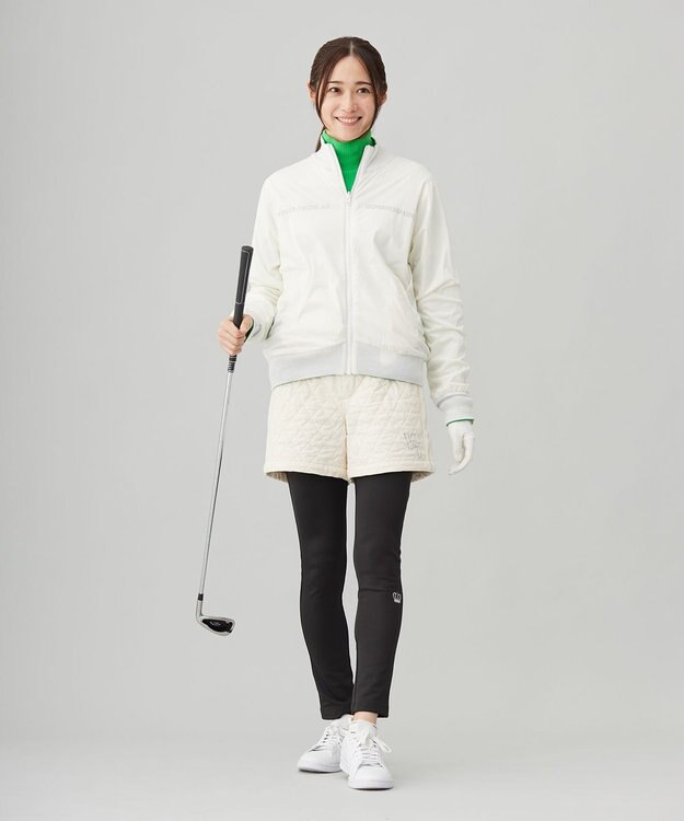 23区GOLF 【WOMEN】ストレッチ中綿ショートパンツ アイボリー系
